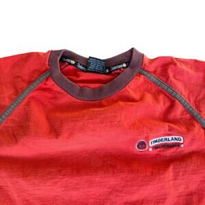 Vintage 90s Timberland Orange Tee Shirt Mens Small